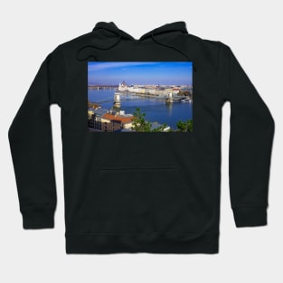 Looking across the Danube to Pest from Buda Hoodie